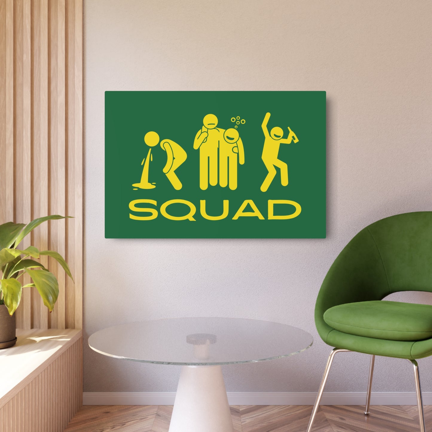 Metal Art Sign - Squad Vibes Bar Decor