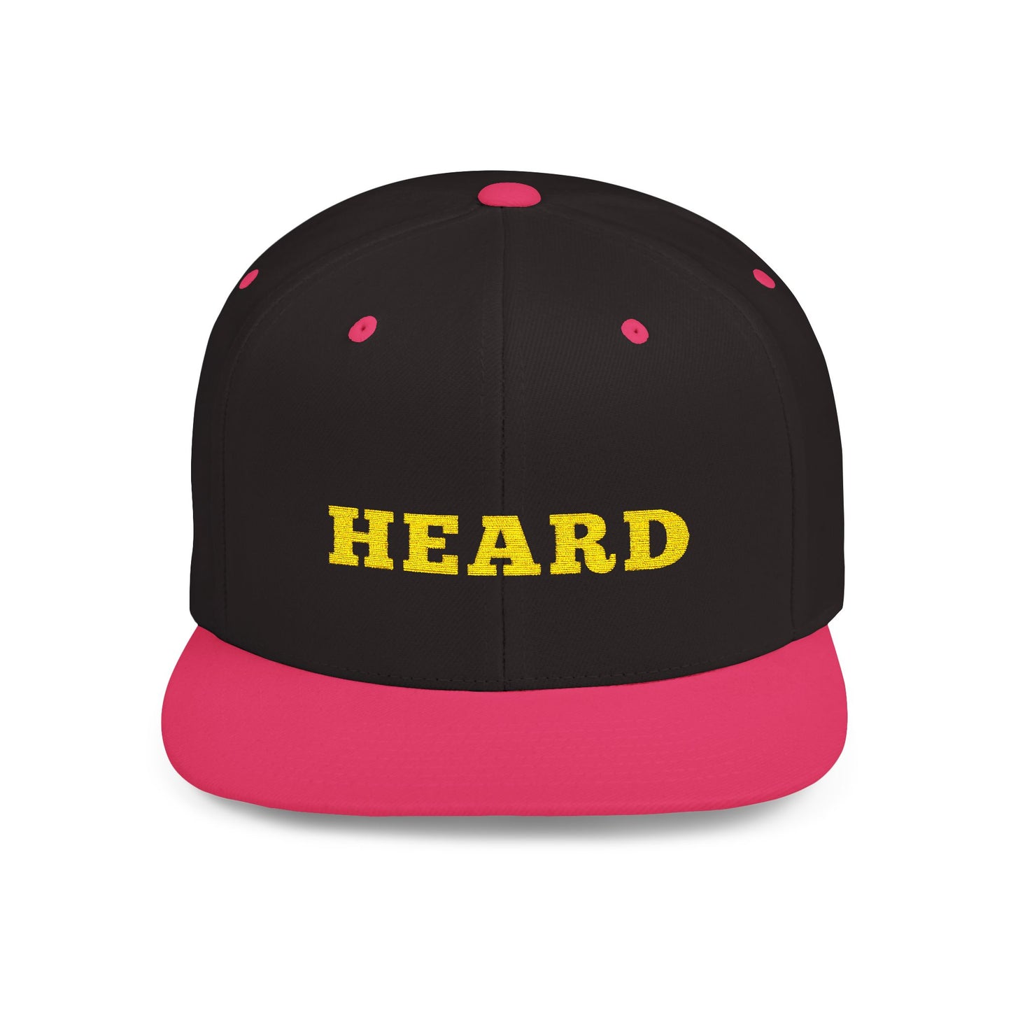 Heard Flat Bill Snapback - Stylish Cap for Trendsetters