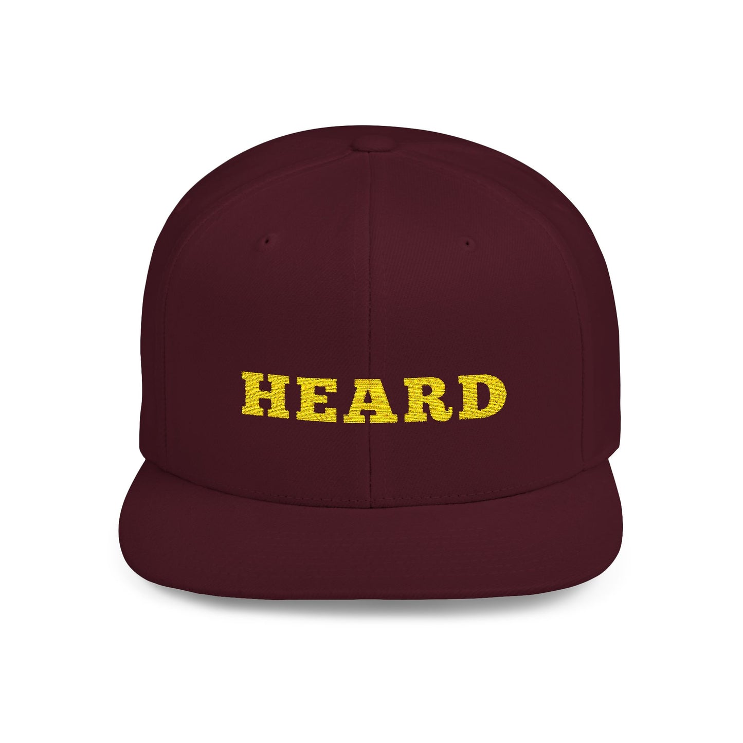 Heard Flat Bill Snapback - Stylish Cap for Trendsetters