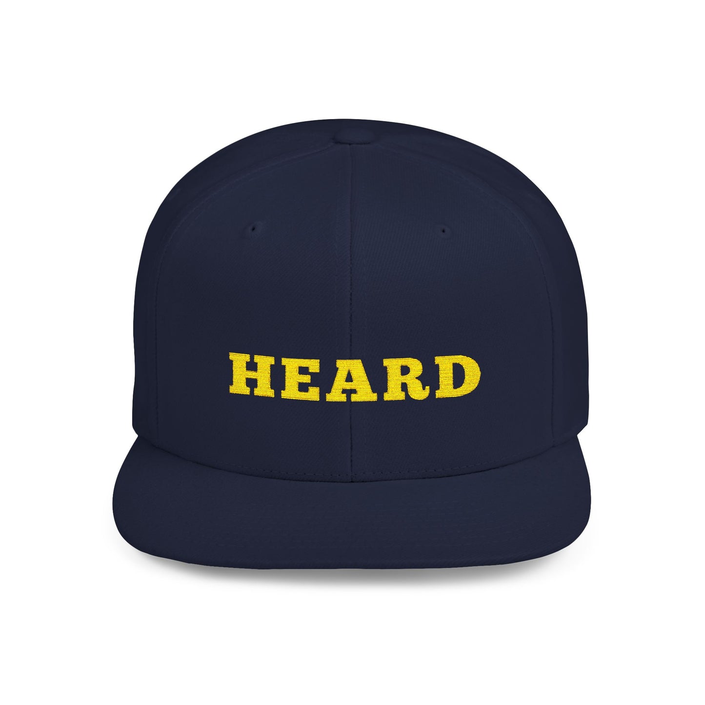 Heard Flat Bill Snapback - Stylish Cap for Trendsetters