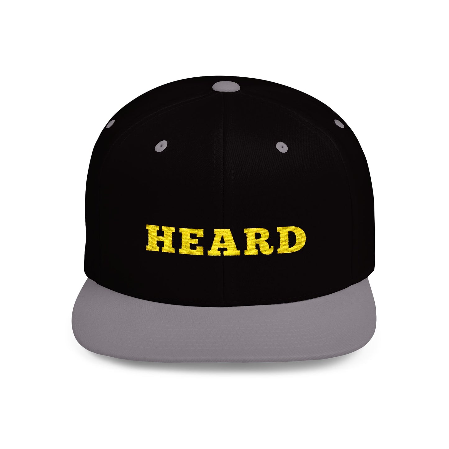 Heard Flat Bill Snapback - Stylish Cap for Trendsetters