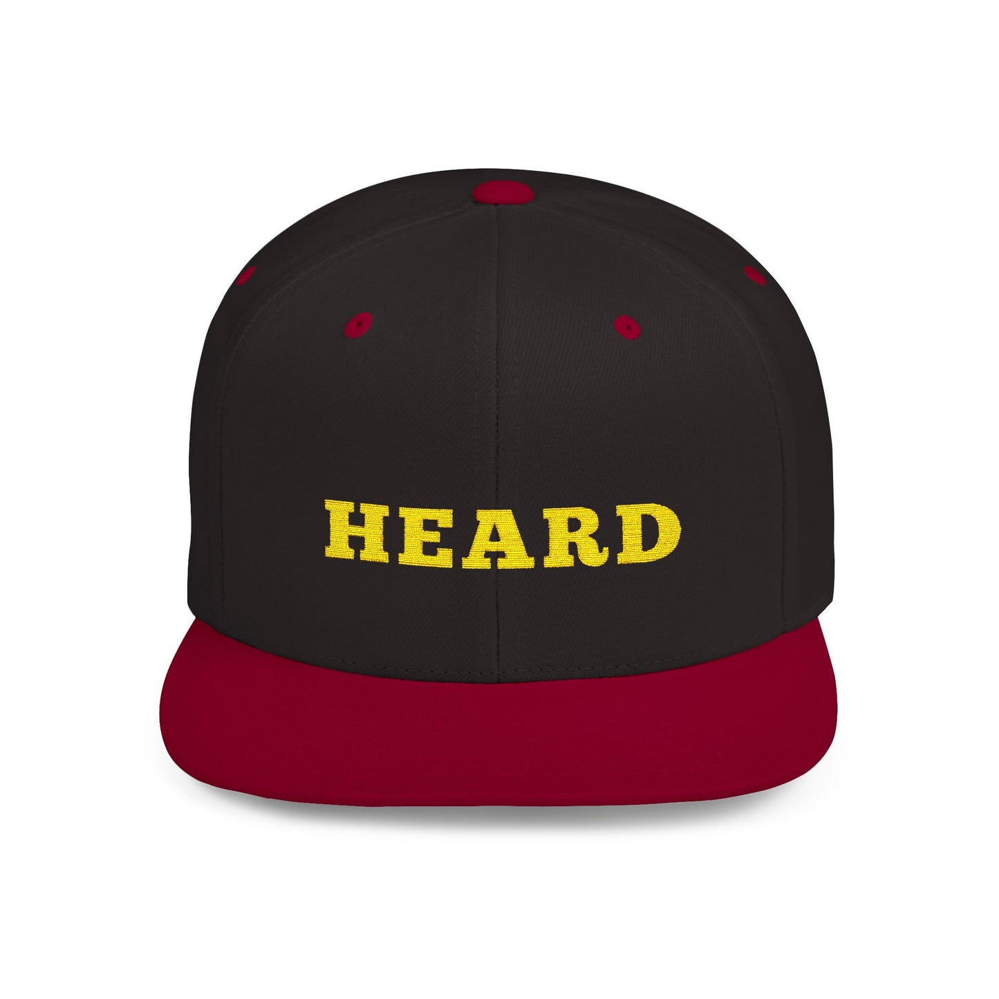 Heard Flat Bill Snapback - Stylish Cap for Trendsetters