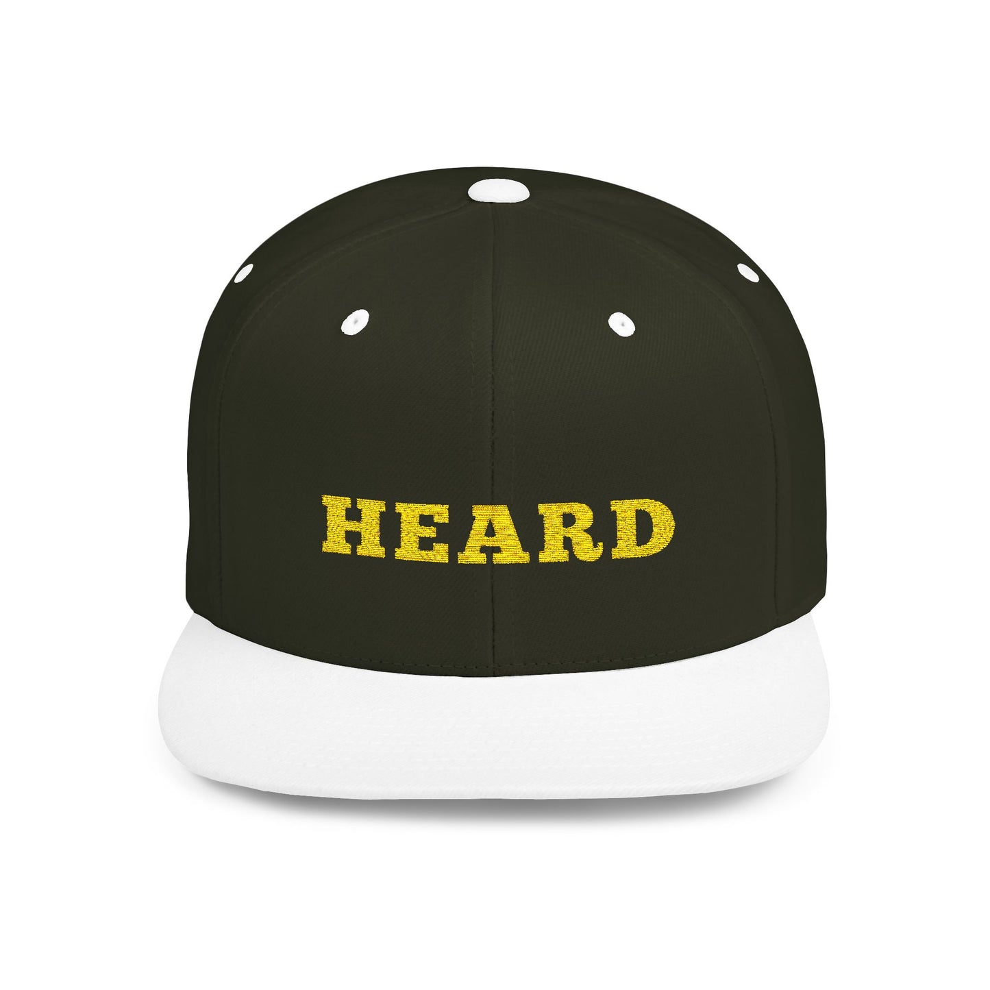 Heard Flat Bill Snapback - Stylish Cap for Trendsetters