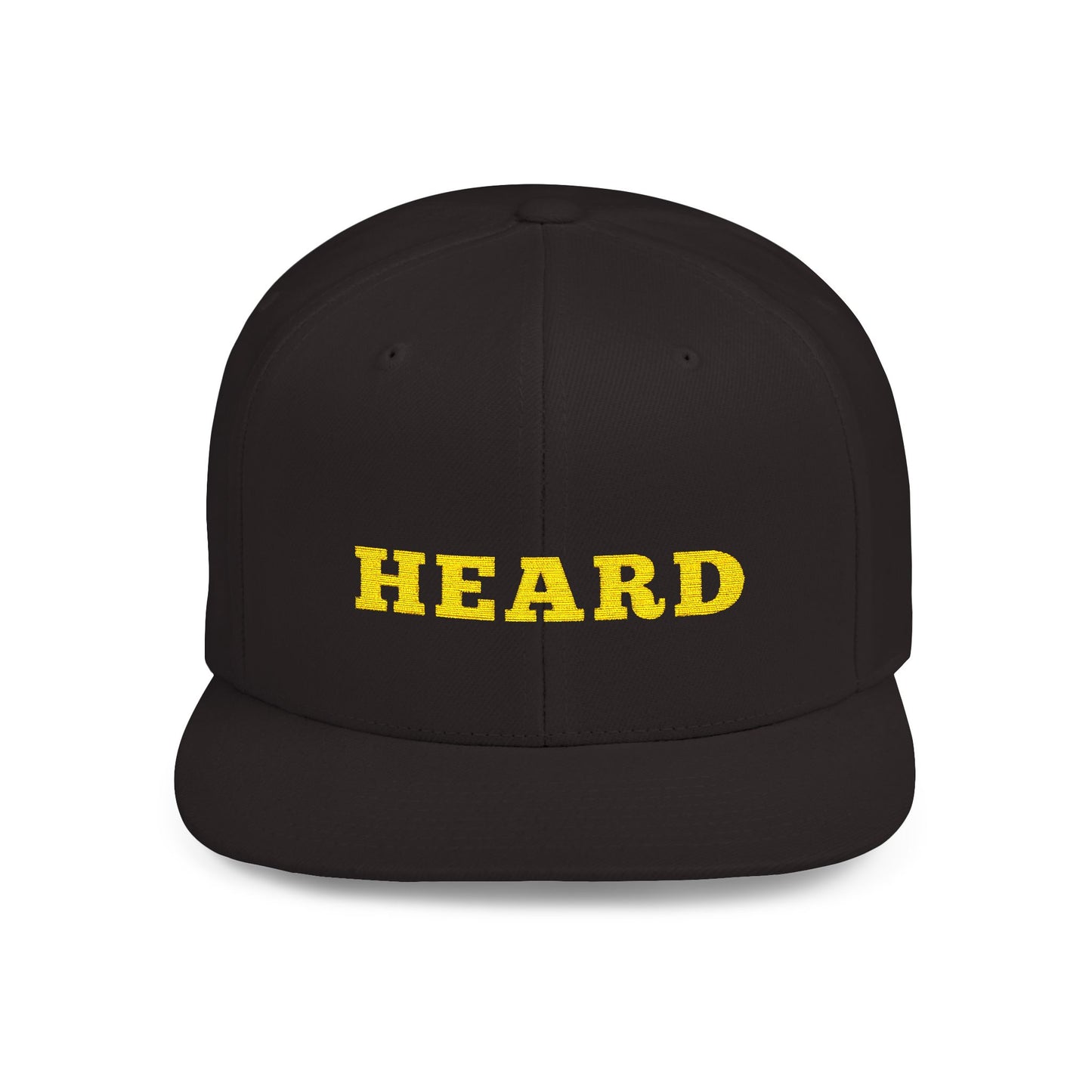 Heard Flat Bill Snapback - Stylish Cap for Trendsetters