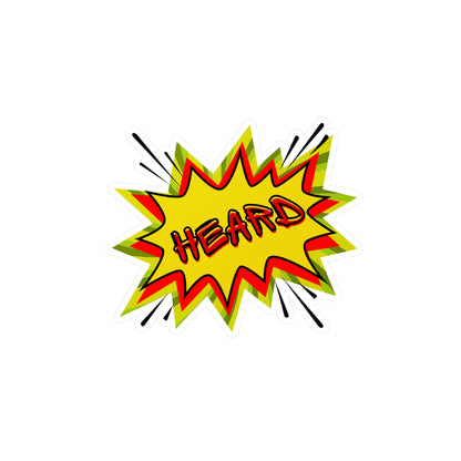 Heard POW Vinyl Sticker