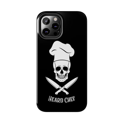 Heard Chef Skull Black Phone Case iPhone Samsung Galaxy