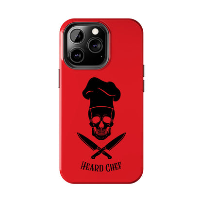 Heard Chef Skull Red Phone Case iPhone Samsung Galaxy
