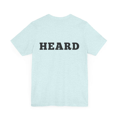 Heard T-Shirt Black Text