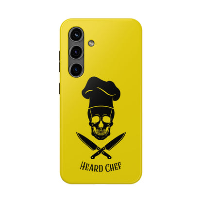 Heard Chef Skull BTI Gold Phone Case iPhone Samsung Galaxy