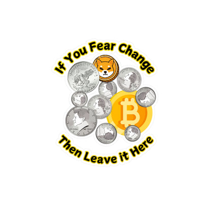 Decal Sticker - Currency and Crypto Coin Tip Jar