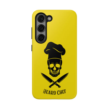 Heard Chef Skull BTI Gold Phone Case iPhone Samsung Galaxy