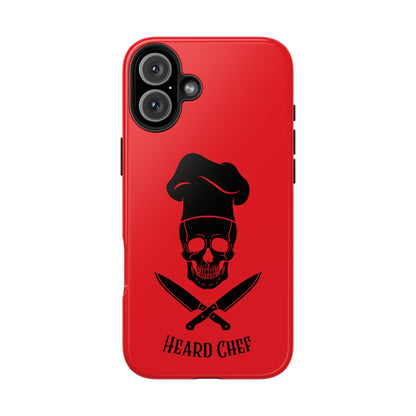 Heard Chef Skull Red Phone Case iPhone Samsung Galaxy