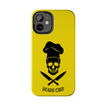 Heard Chef Skull BTI Gold Phone Case iPhone Samsung Galaxy