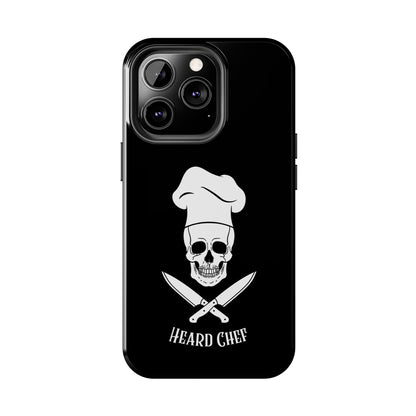 Heard Chef Skull Black Phone Case iPhone Samsung Galaxy