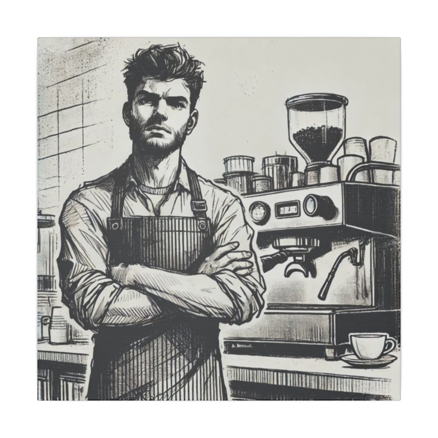 Canvas Print - Barista Industry Struggles