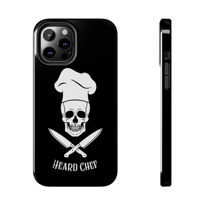 Heard Chef Skull Black Phone Case iPhone Samsung Galaxy