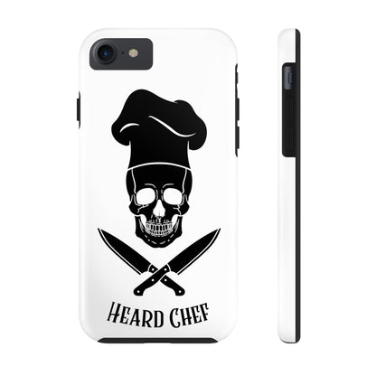 Heard Chef Skull White Phone Case iPhone Samsung Galaxy