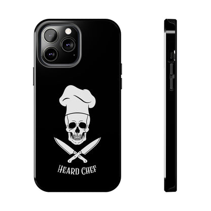 Heard Chef Skull Black Phone Case iPhone Samsung Galaxy