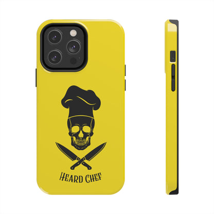 Heard Chef Skull BTI Gold Phone Case iPhone Samsung Galaxy