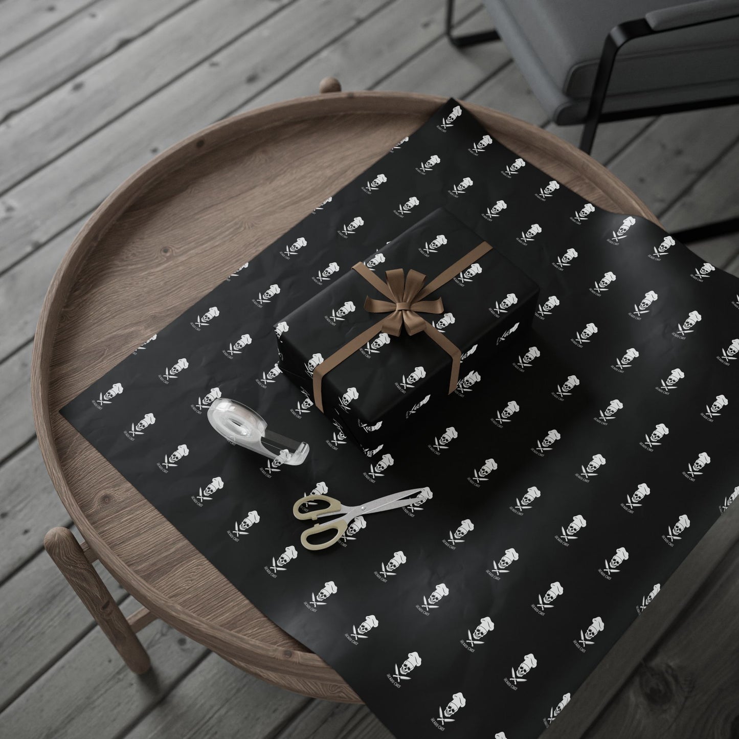 Heard Chef Skull Wrapping Paper
