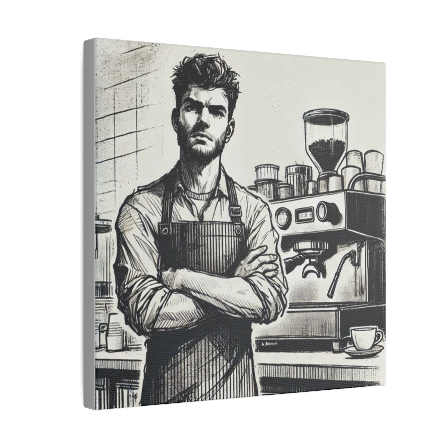 Canvas Print - Barista Industry Struggles
