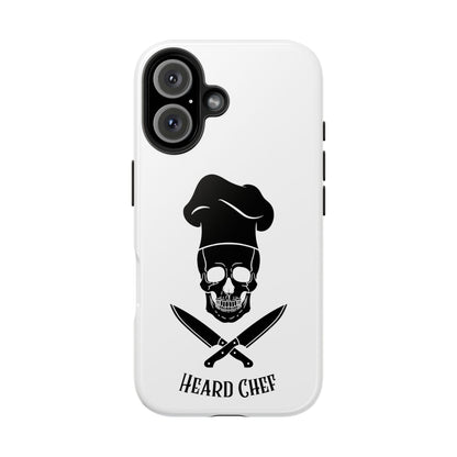 Heard Chef Skull White Phone Case iPhone Samsung Galaxy