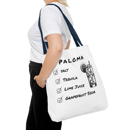 Paloma Tote Bag in Black Graphic