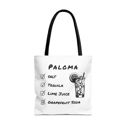 Paloma Tote Bag in Black Graphic