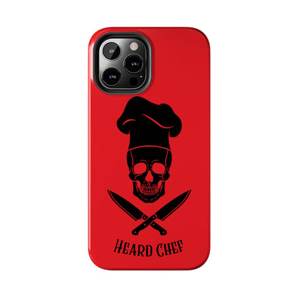 Heard Chef Skull Red Phone Case iPhone Samsung Galaxy