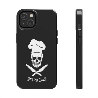 Heard Chef Skull Black Phone Case iPhone Samsung Galaxy