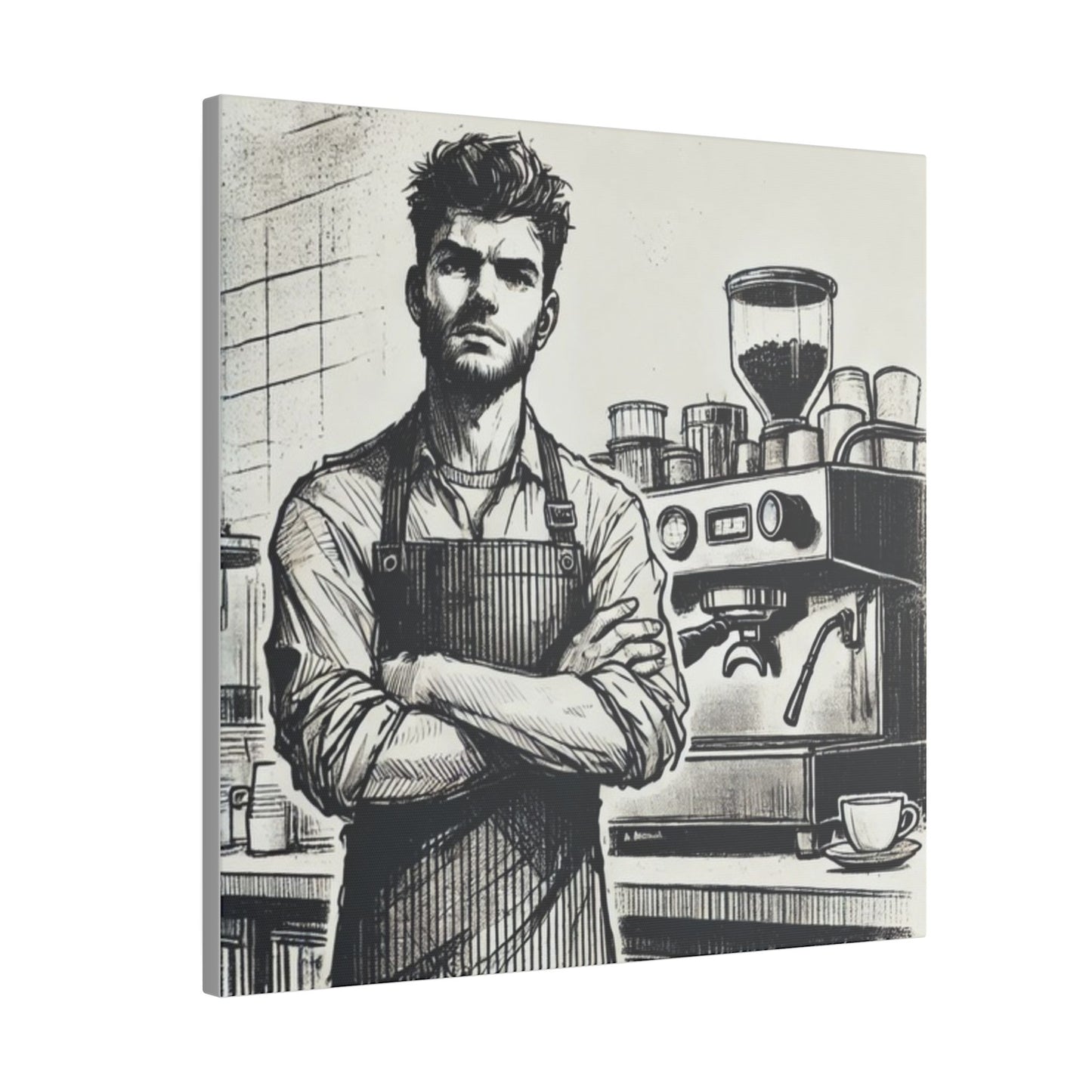 Canvas Print - Barista Industry Struggles