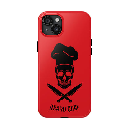 Heard Chef Skull Red Phone Case iPhone Samsung Galaxy