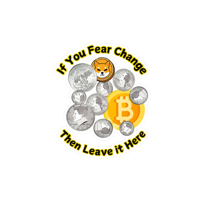 Decal Sticker - Currency and Crypto Coin Tip Jar