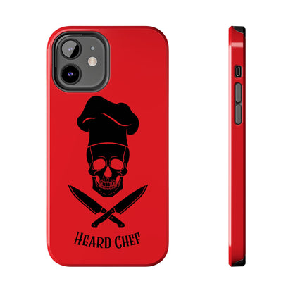 Heard Chef Skull Red Phone Case iPhone Samsung Galaxy