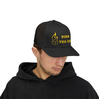 Burn Tha Ice Snapback Trucker Cap - Stylish Cap for Fun Vibes