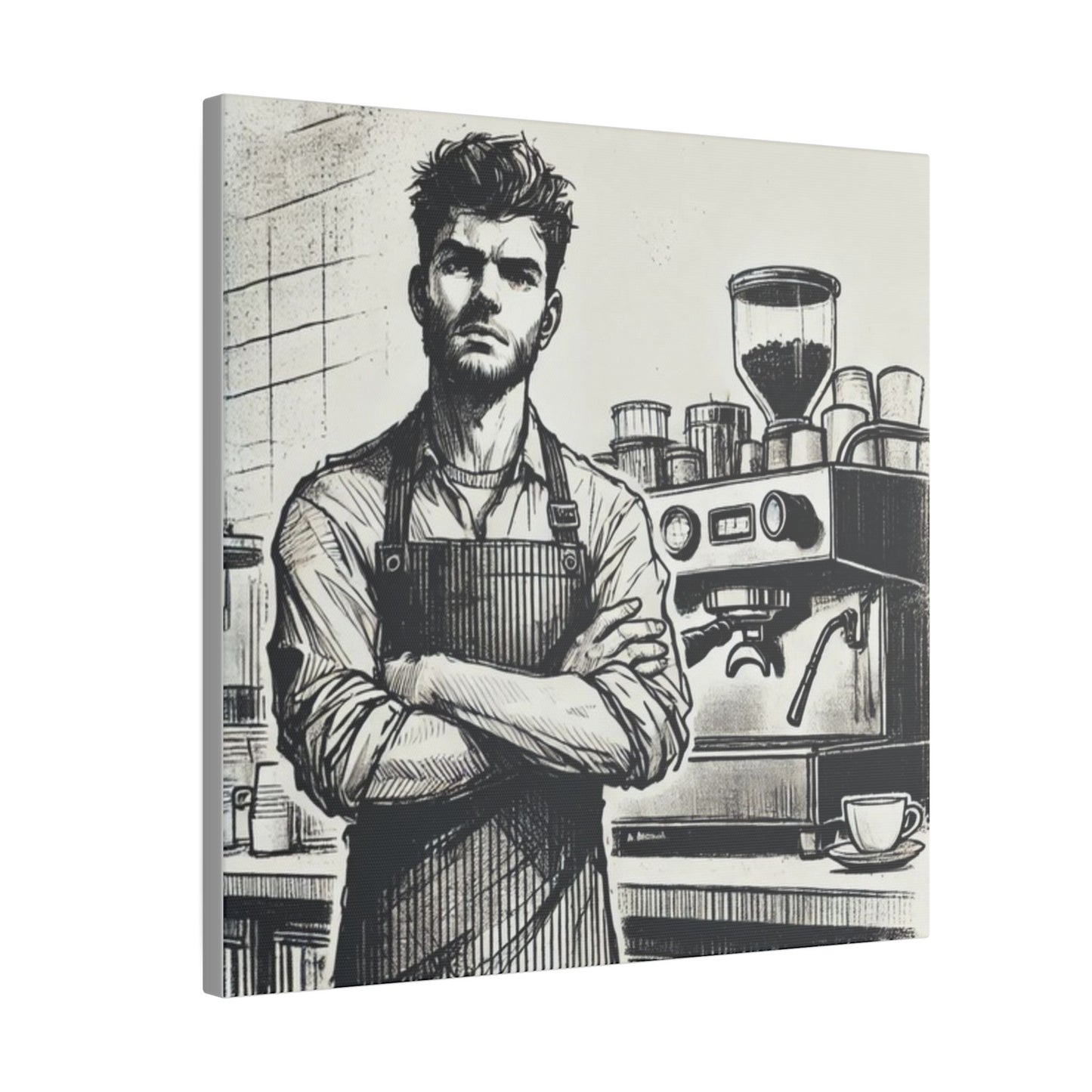 Canvas Print - Barista Industry Struggles