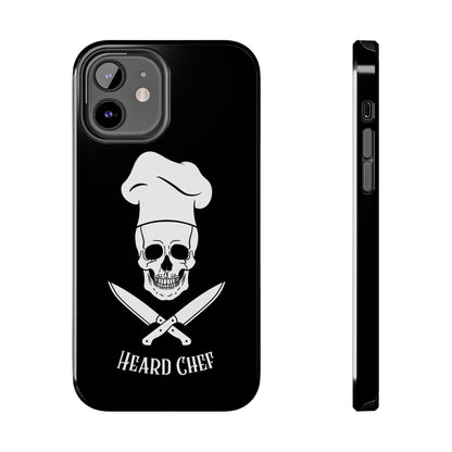 Heard Chef Skull Black Phone Case iPhone Samsung Galaxy