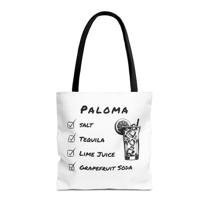 Paloma Tote Bag in Black Graphic