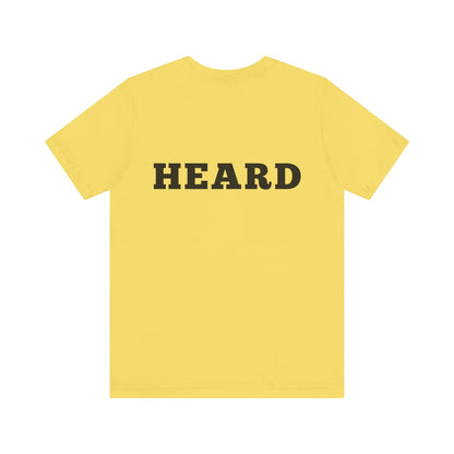 Heard T-Shirt Black Text