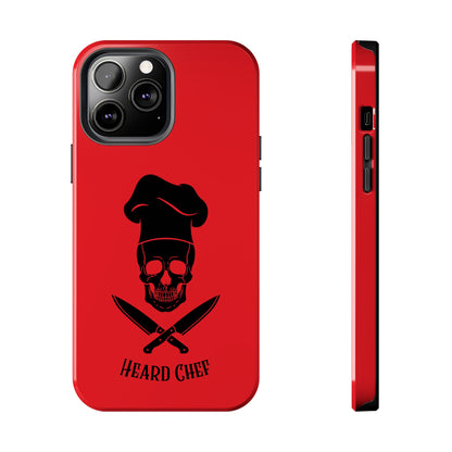 Heard Chef Skull Red Phone Case iPhone Samsung Galaxy