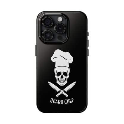 Heard Chef Skull Black Phone Case iPhone Samsung Galaxy