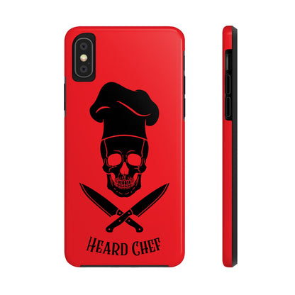 Heard Chef Skull Red Phone Case iPhone Samsung Galaxy