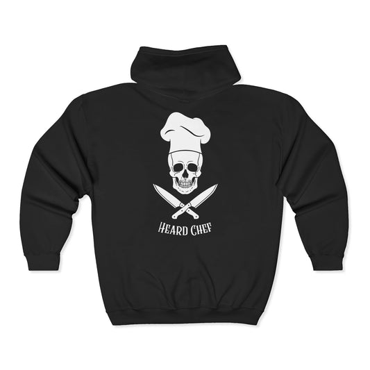 Heard Chef Skull Zip Hoodie
