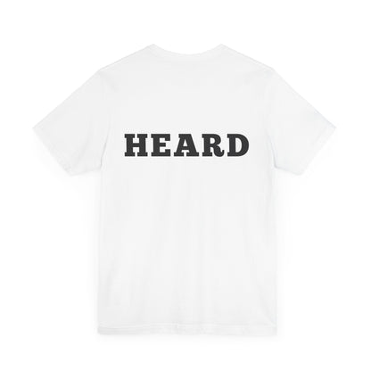 Heard T-Shirt Black Text
