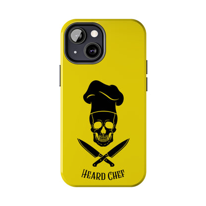 Heard Chef Skull BTI Gold Phone Case iPhone Samsung Galaxy