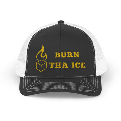Burn Tha Ice Snapback Trucker Cap - Stylish Cap for Fun Vibes