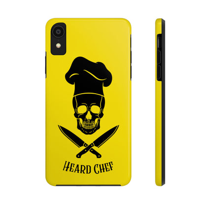 Heard Chef Skull BTI Gold Phone Case iPhone Samsung Galaxy