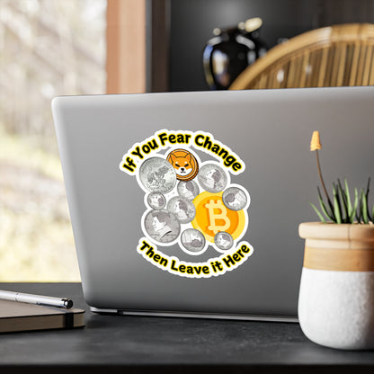 Decal Sticker - Currency and Crypto Coin Tip Jar