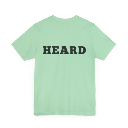 Heard T-Shirt Black Text