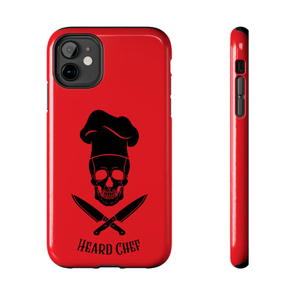 Heard Chef Skull Red Phone Case iPhone Samsung Galaxy